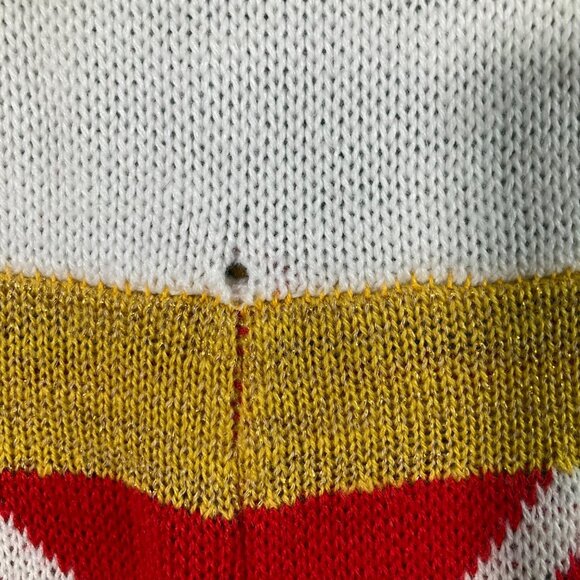 Spade Hill Knit Christmas Sweater Romper Overalls Plaid Red White Plaid XL Missi - Picture 9 of 9